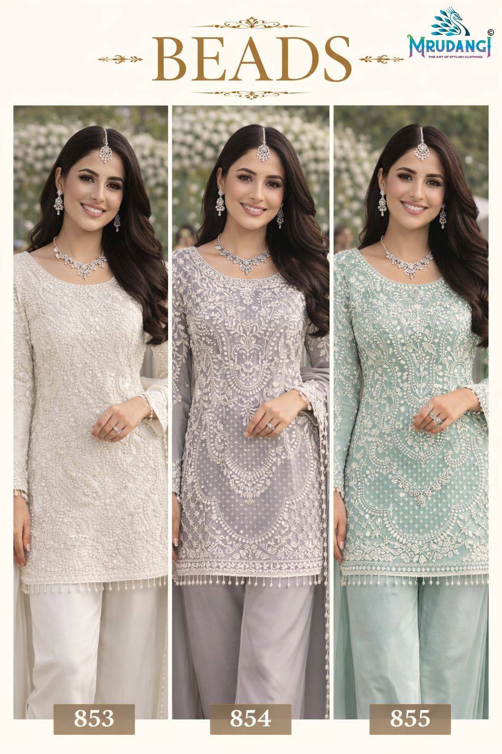 Mrudangi Beads Salwar kameez wholesale market in India